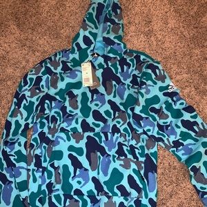 Adidas x Pharrell Williams NRD Blue Camo Hoodie